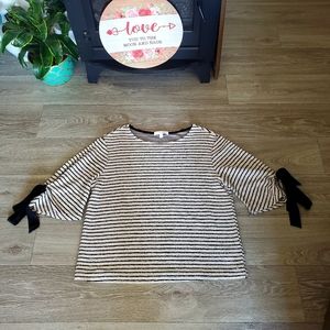 ANTHROPOLOGIE eri + ali striped sweater